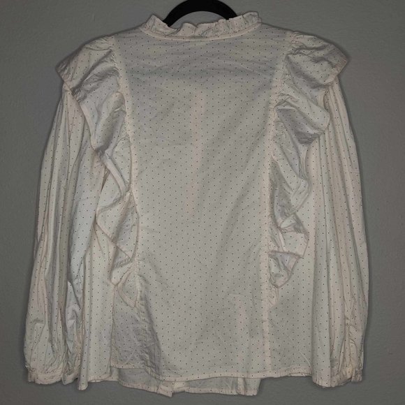 Victorian Recreation White Blouse - Picture 2 of 5